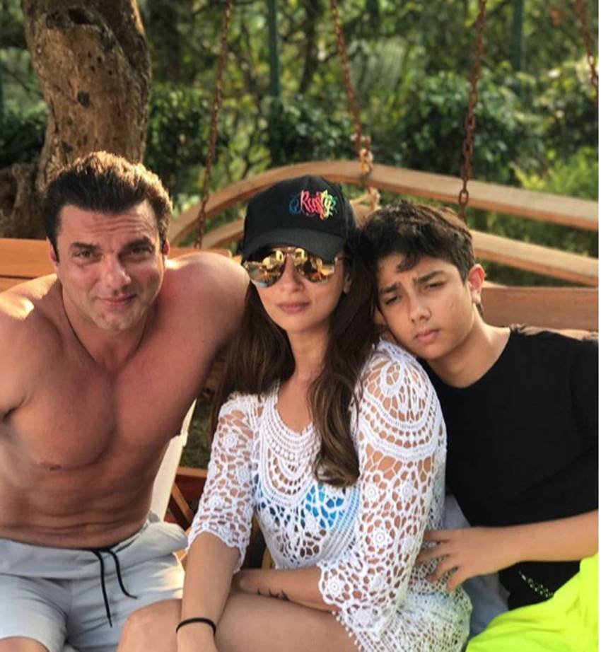 salman khan, sohail khan, arpita, ahil