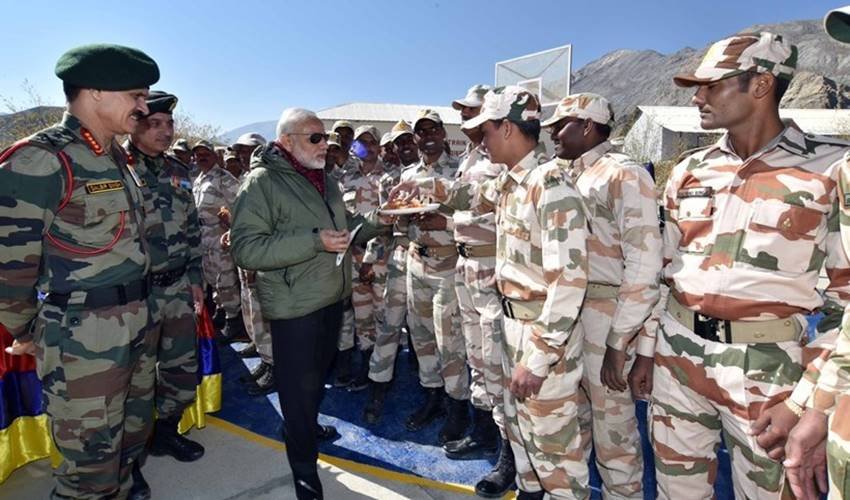 narendra modi, indian army, diwali, welcome