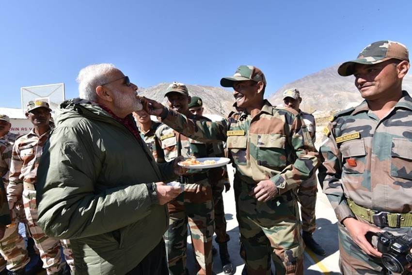 narendra modi, indian army, diwali, welcome