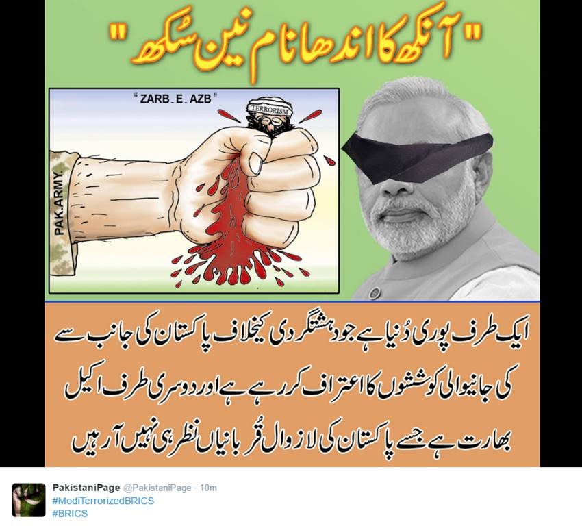 Narendra Modi, India-Pakistan Relations, Kashmir Unrest, IOK, POK, Indian Army, Terrorism, BRICS, Modi in Pakistan, Khalistan, Balochistan, Indo pak, RAW, World, Twitter pakistan, Jansatta