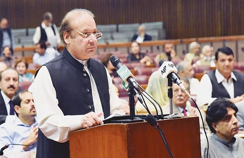 Nawaz Sharif, Narendra Modi, Poverty, Unemployment, War Against Poverty and Unemployment, joint Session of Pakistan's parliament, PM Nawaz Sharif against war, Pakistan Peoples party