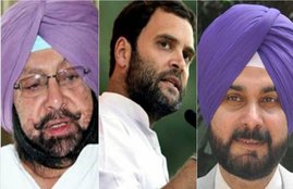 Amarinder singh, Navjot Singh Sidhu, rahul gandhi
