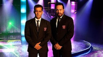 सलमान खान और उनका बॉडीगार्ड शेरा।