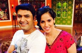 sania nehwal, kapil sharma, anna hazare, the kapil sharma show, colors tv, sony tv, sania nehwal tweet, sania nehwal and kapil sharma, sania nehwal praised kapil show, anna hazare in kapil sharma show