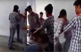 student thrashing classmate, bihar, video