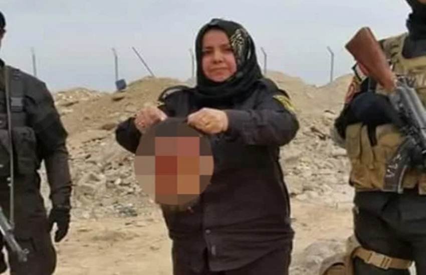 Iraq housewife fights ISIS, Wahida Mohamed, Um Hanadi, ISIS, female fighters, islamic states, Abu Bakr al-Baghdadi, weapon