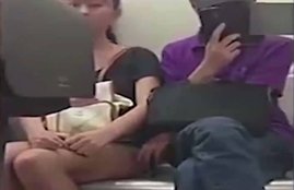 Public transport, Thigh, mighty, Woman gives pervert, Woman, pervert, beating, china