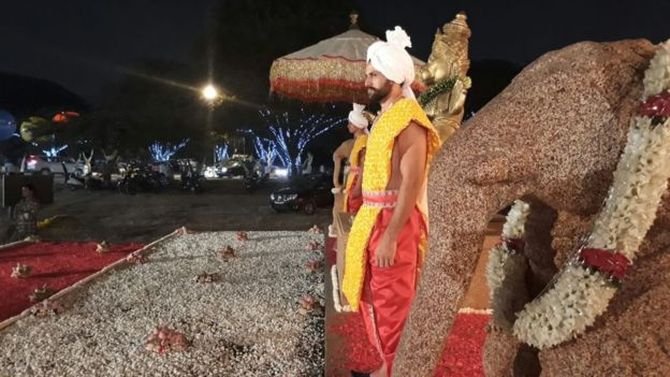 शाही शादी में मुख्य आकर्षण का केंद्र रहेगा यह सेट(Source: Janardan Reddy family photos)