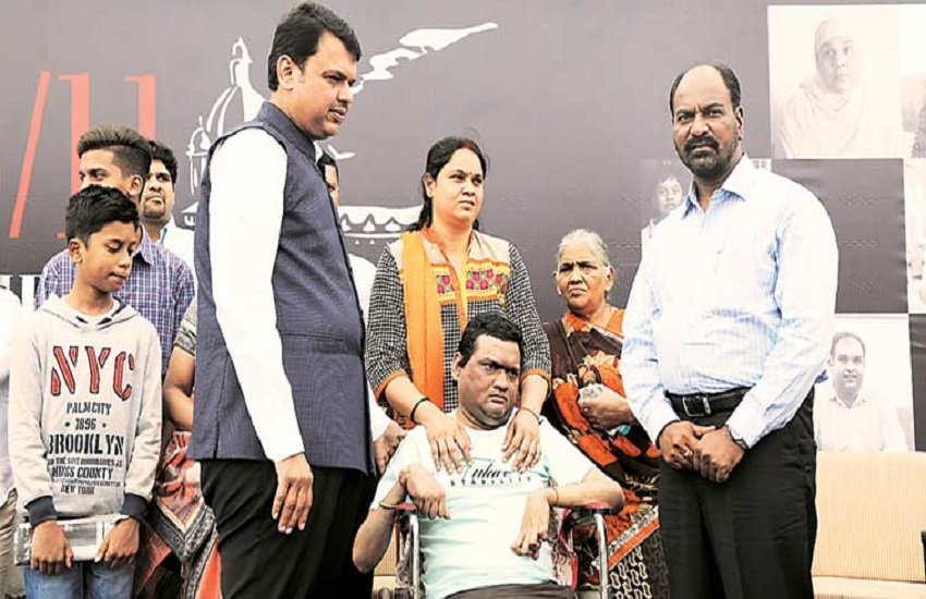 2008 में हुए मुंबई हमले में घायल हुए श्याम सुंदर चौधरी लकवे के शिकार हो गए। (Express Photo by Nirmal Harindran)