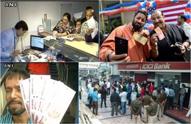 Rs 500 and 1000, 500 1000 Notes, New Notes, 500 Note, 1000 Note, 100 Note, Exchange Notes, ATM, Note Ban, RBI, Narendra Modi, Reserve Banl of India, Petrol Pump, Railway Counters, Medical shops, Jewellery, Selfie, 2000 Note, Currency Notes, Business, India, Jansatta