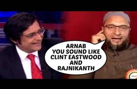 Arnab goswami, Asaduddin Owaisi, Kashmir School, Arnab goswami with Asaduddin Owaisi, Asaduddin Owaisi, trending news, Arnab goswami latest news