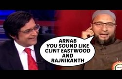 अरनब गोस्वामी ने लाइव शो में लगाए खुल कर ठहाके, असददुद्दीन औवेसी ने कहा- आप टाइम्स नाउ छोड़ेंगे तो भी मैं आपको नहीं छोड़ूंगा