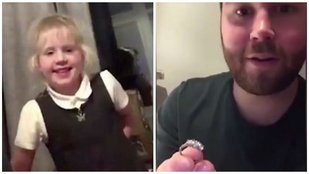 Proposal, diamond ring, Viral video, Millie and Tommy, Facebook, viral videos, trending video, viral, trending, video