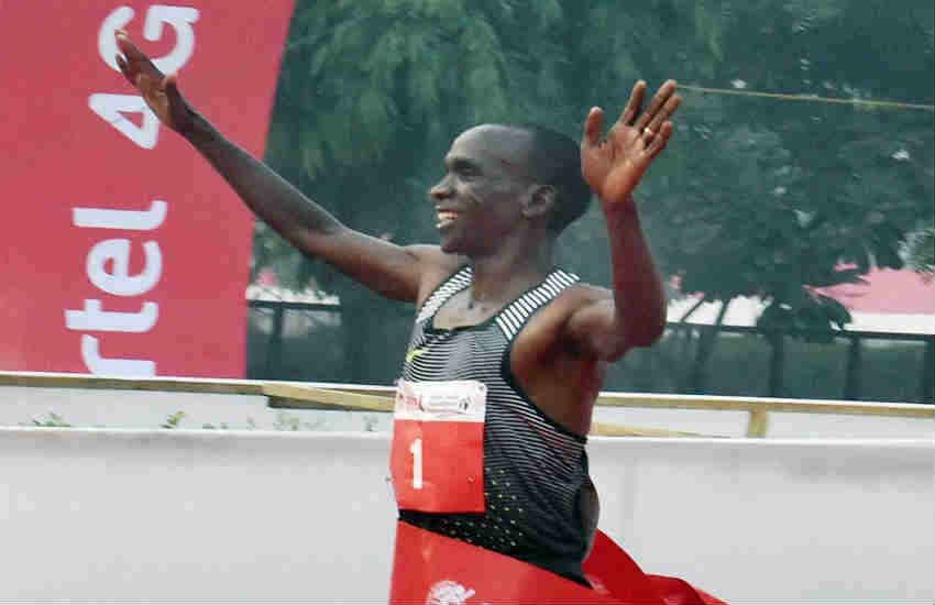 delhi half marathon, delhi half marathon 2016, Kenya Eliud Kipchoge, Kenya Olympic champion Eliud Kipchoge, Eliud Kipchoge half Marathon
