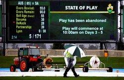 AUS VS SA: बारिश की भेंट चढ़ा होबार्ट टेस्ट के दूसरे दिन का खेल