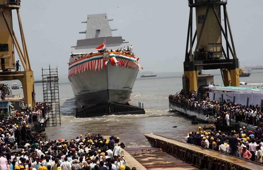 IND Chennai, Stealth Guided Missile Destroyer, Missile Destroyer, BrahMos, Supersonic Missiles, national Security, Indian Navy, India, Jansatta IND Chennai, Stealth Guided Missile Destroyer, Missile Destroyer, BrahMos, Supersonic Missiles, national Security, Indian Navy, India, Jansatta