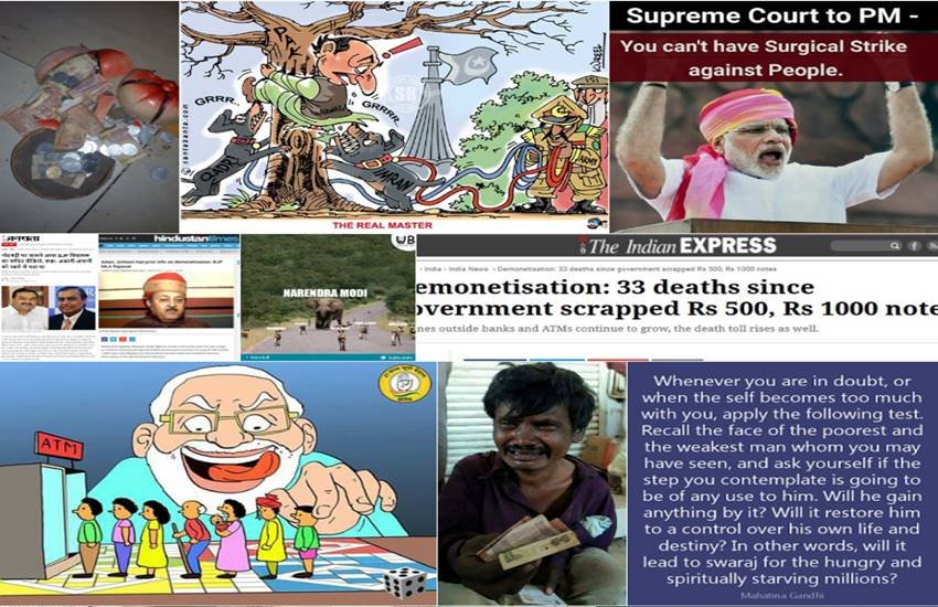Demonetisation, Narendra Modi, Rs 500 and 1000, Rs 2000 Notes, Bank, ATM, Twitter, Roti Janta Hansta Modi, India, Jansatta