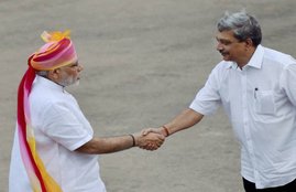 Narendra Modi, Manohar Parrikar, Goa, Mopa Airport, Akbar, Navratna, PM Modi, Defense Minister, India, Jansatta
