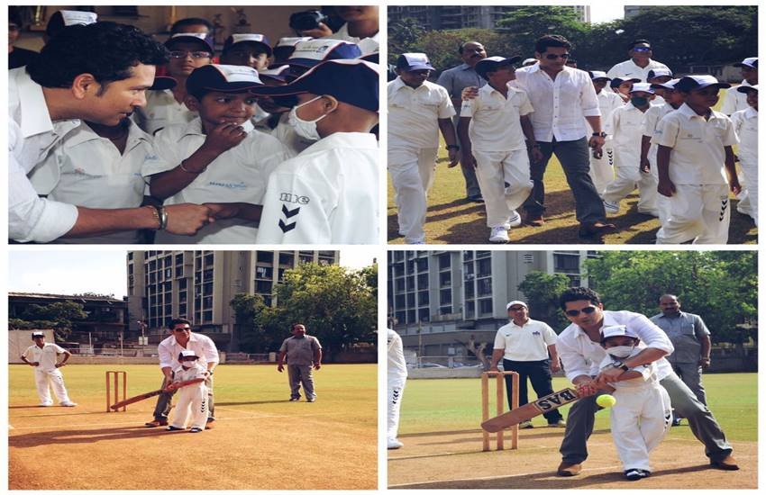 Sachin Tendulkar, Sachin Celebrates Children's Day, 14th November as Children's Day, Sachin Plays Street Cricket, @MakeAWishIndia, M.I.G. Cricket Club, Mumbai