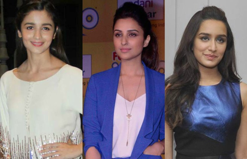 आलिया भट्ट, परिणीति चोपड़ा और श्रद्धा कपूर।