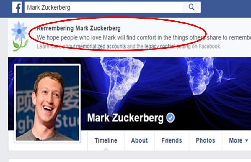 facebook, mark zukerberg dead, facebook declares people dead