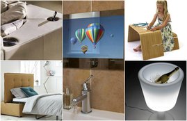inbuilt sofa, tv with mirror two in one, coffee table