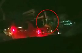ghost, ghost girl, ghost caught in camera, thailand, car, ghost in car, car, viral video