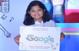 anvita, anvita prashant telang, aparna telang, children's day, 14th november, google, google doodle, doodle 4 google, national doodle for google
