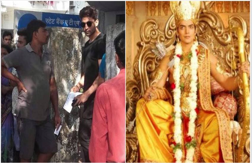 नोट बदलवाने के लिए लाइन में खड़े दिखे टीवी के ‘श्रीराम’ यानि गुरमीत चौधरी