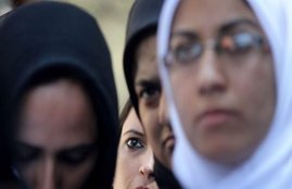 hijab-clad woman