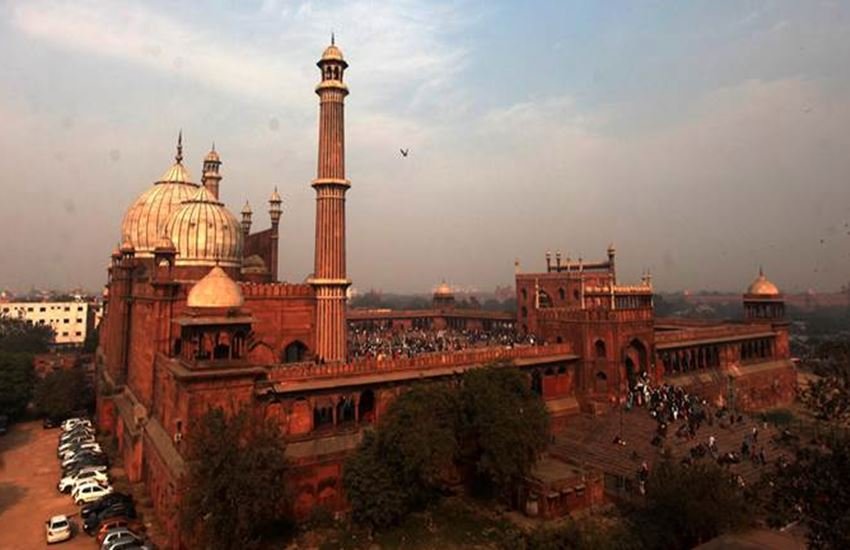 जामा मस्जिद की तस्वीर। (Express photo)