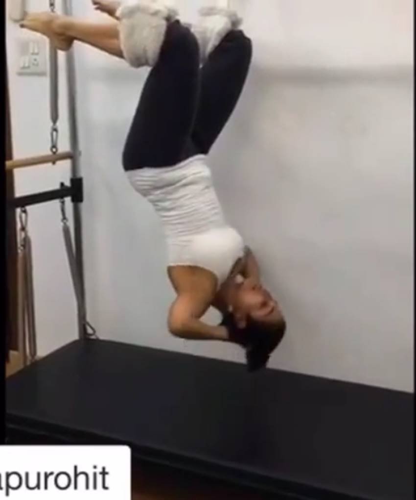 malaika arora khan, gym workout, pilates session
