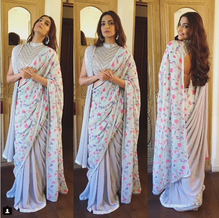 sonam kapoor, bollywood, fashionista, saree