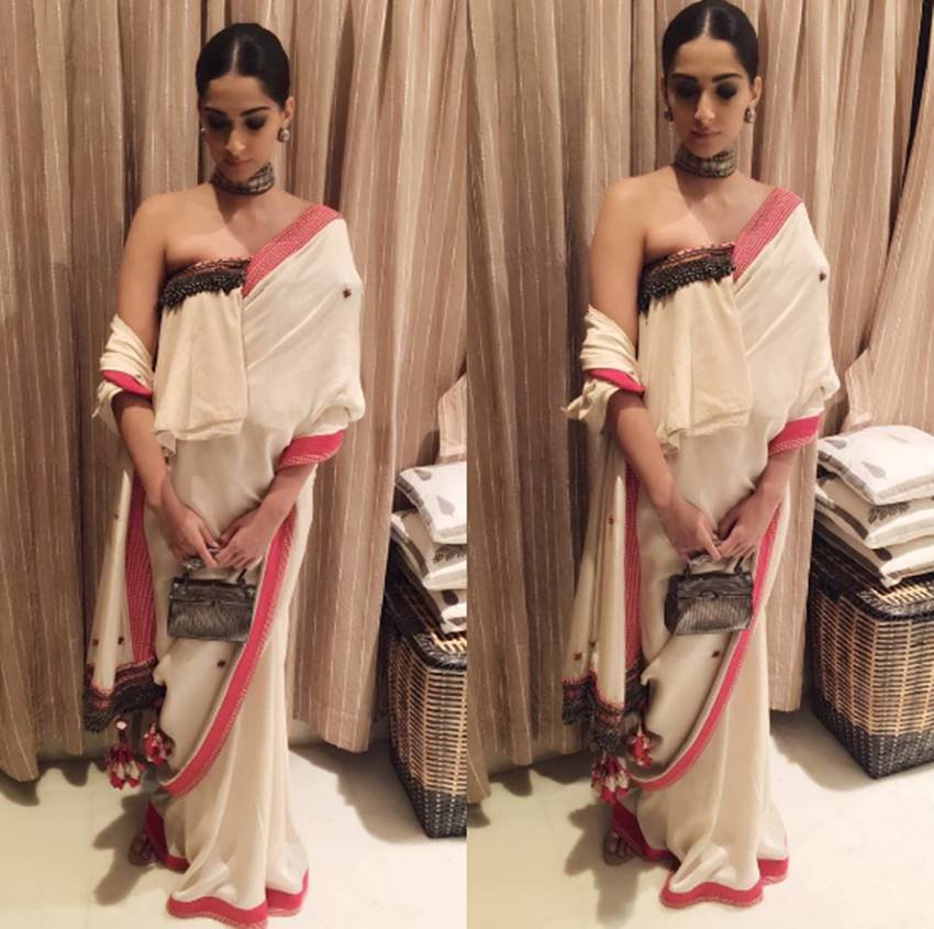 sonam kapoor, bollywood, fashionista, saree