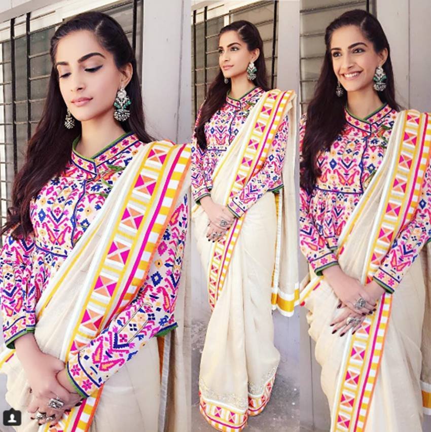 sonam kapoor, bollywood, fashionista, saree