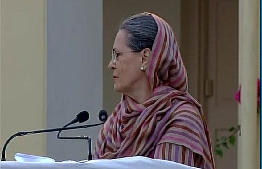 sonia gandhi, sonia gandhi speech, azaan, allahabad, indira gandhi birth centenary, congress, sonia gandhi azaan