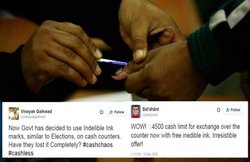 नोट बदलने वालों की उंगली पर लगेगी स्‍याही, भड़के ट्विटर यूजर ने कहा- लिखवा दो मेरा बाप चोर है