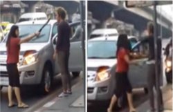 VIDEO: पार्टी के चक्‍कर में रात भर घर नहीं आया पति, सामना हुआ तो बीवी ने सरेआम चाकू से किया हमला