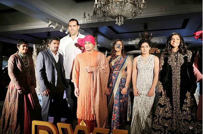 sakshi malik, geeta phogat, great khali, yogeshwar dutt