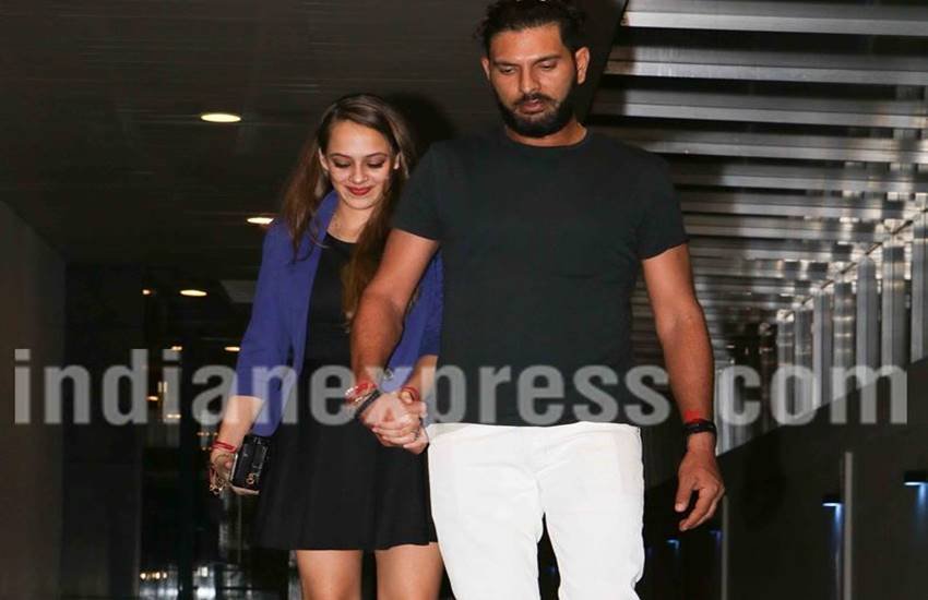 yuvraj singh, hazel keech, wedding