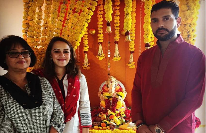 yuvraj singh, hazel keech, wedding