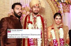 प्रतिमा से शादी करने वाले ईशांत शर्मा को वीरू पाजी ने दी ये खास सलाह