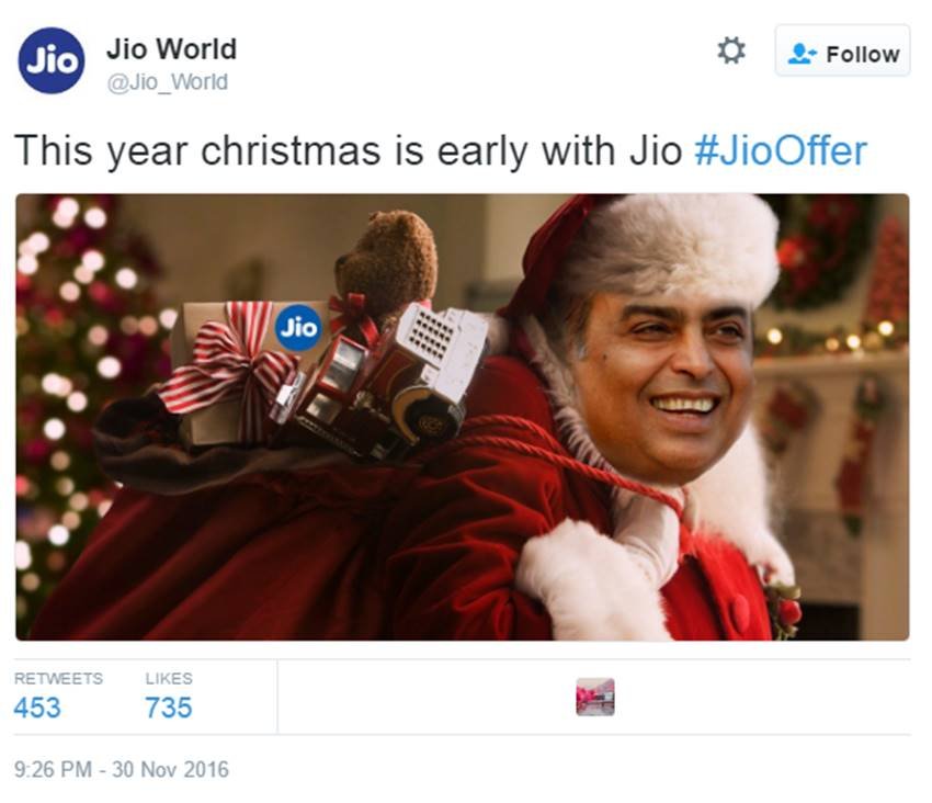 Reliance Jio 4G, Jio Offer, Happy New Year Offer, Mukesh Ambani, reliance jio 4g sim, reliance jio offer, jio offer, reliance jio welcome offer, reliance jio welcome offer ends, reliance jio tariff, reliance ji 4g sim, jio 4g sim plans, jio 4g plans, jio 4g offer, reliance jio new offer, reliance jio 4g sim, jio news in hindi, mukesh ambani, reliance jio related announcement, tech news, Twitter, Business, Funny, Humour, India, Jansatta