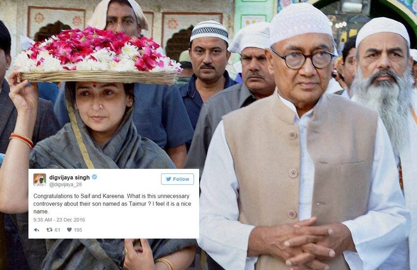 Digvijaya singh, taimur, saif ali khan