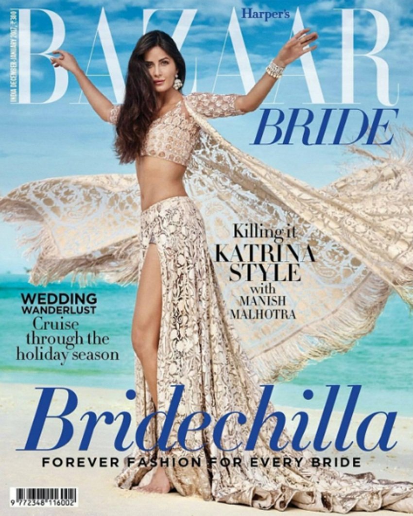 katrina kaif, harper bazaar bride, manish malhotra