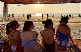 malaika arora khan, amrita arora, goa