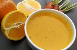 Soup, carrot and orange, immunity