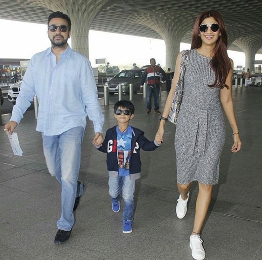 shilpa shetty, viaan raj, raj kundra