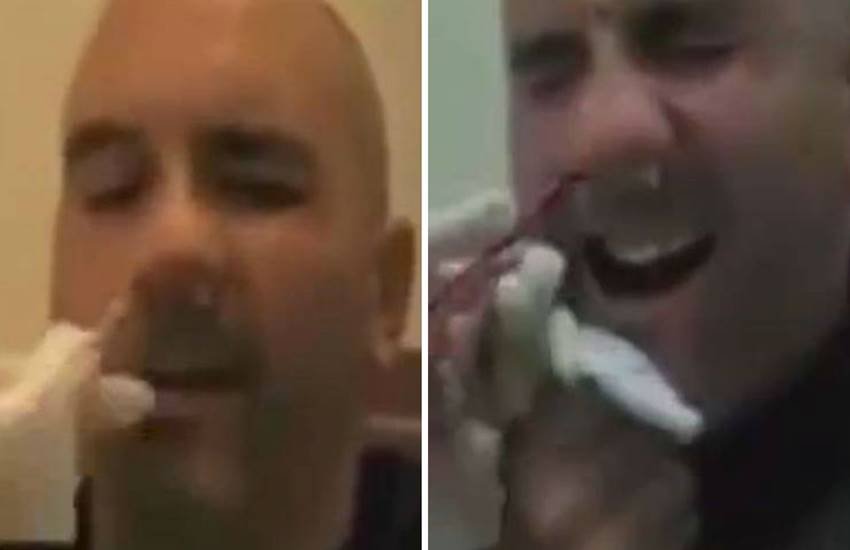 worm in stomach, parasite, Nurse, nostril, Weird News, wired