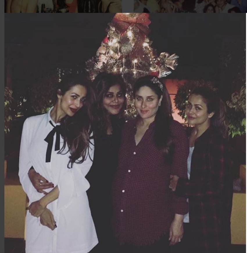 "kareena kapoor khan, kareena kapoor khan recent pic, kareena kapoor, kareena kapoor christmas, kareena kapoor christmas celebration, saif ali khan, kareena kapoor pre-christmas celebration pics, kareena kapoor baby bump, kareena, kareena malaika, entertainment news